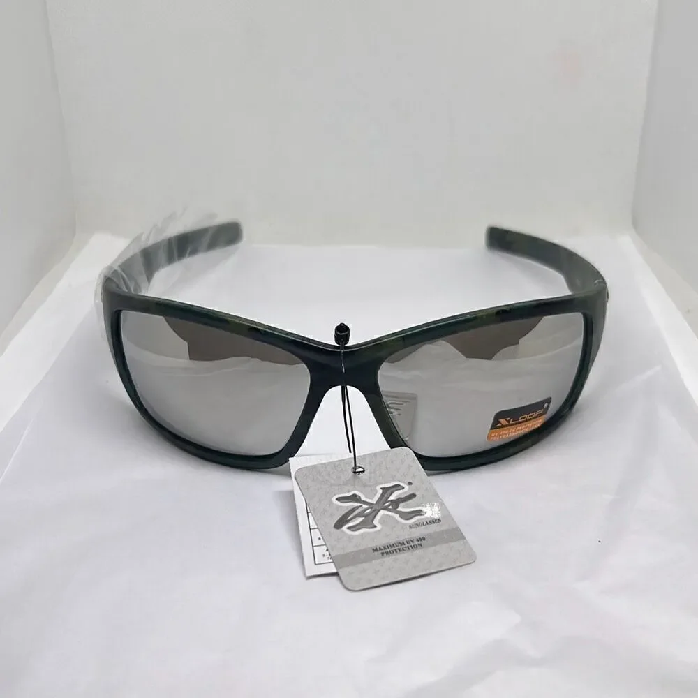 X-Loop Camouflage Mirrored Mens Sunglasses
